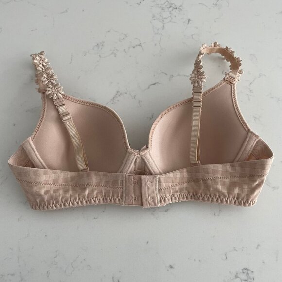 Marie Jo Avero Heart Shaped Padded Wireless Bra Cafe au Lait Sz 34A NWOT - Picture 5 of 13